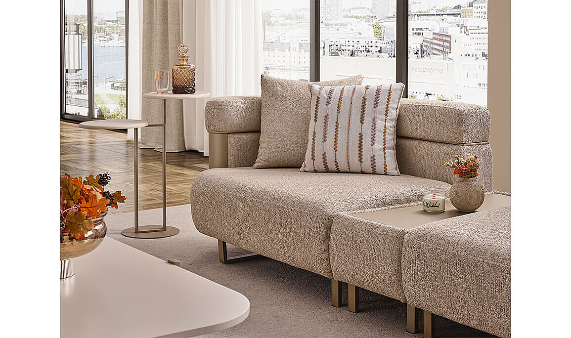 Floransa Luxury Sehpalı Üçlü Koltuk - 6