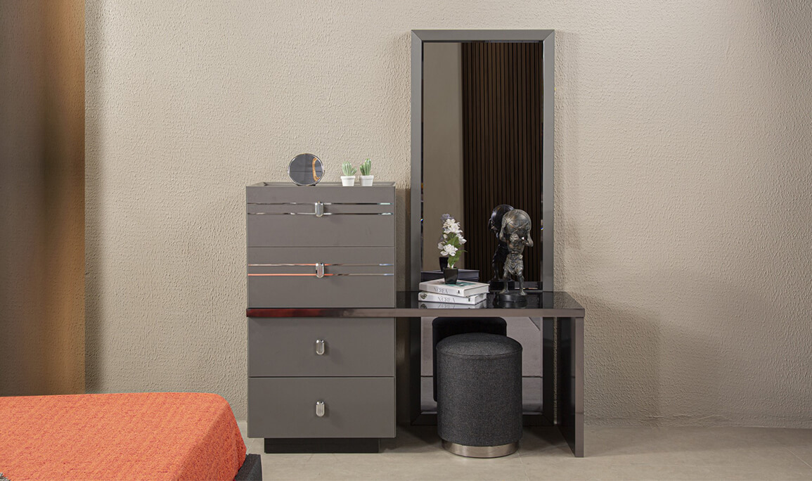 Grey Köşe Yatak Odası - 10