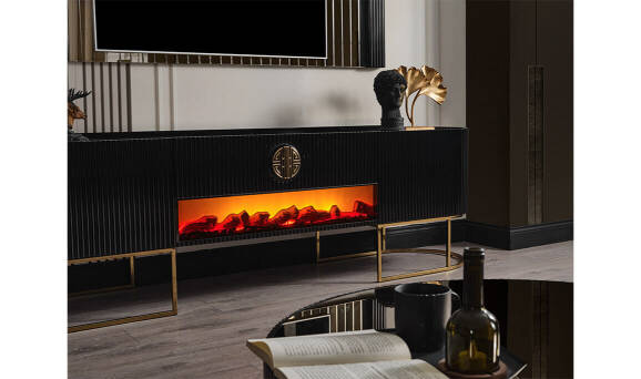 Gucci Siyah Gold Tv Ünitesi - 3