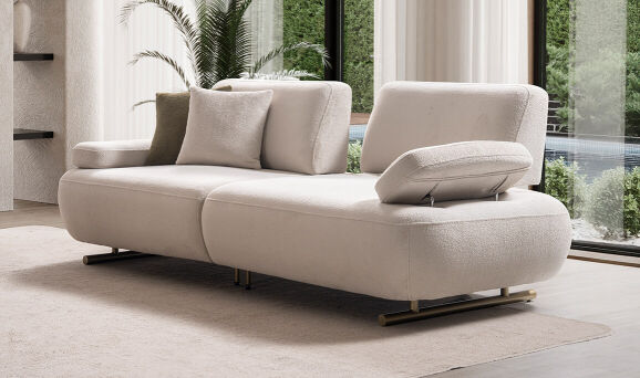 İkon Beyaz Üçlü Koltuk - (1)