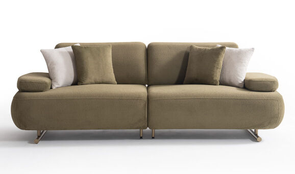 İkon Yeşil Üçlü Koltuk - (1)