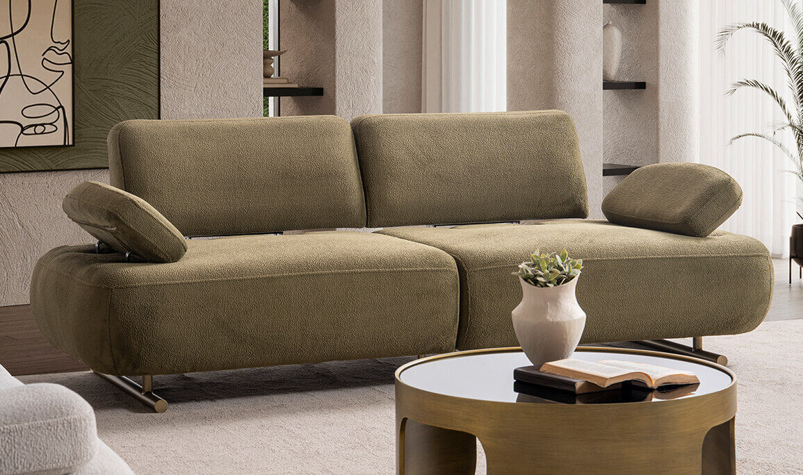 İkon Yeşil Üçlü Koltuk - 7