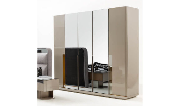 Inox 5 Kapılı Gardırop - 