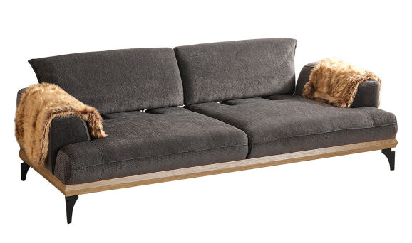 Jolie Siyah Üçlü Koltuk - 5