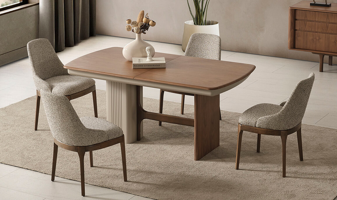 Latte Ceviz Yemek Masası - 1