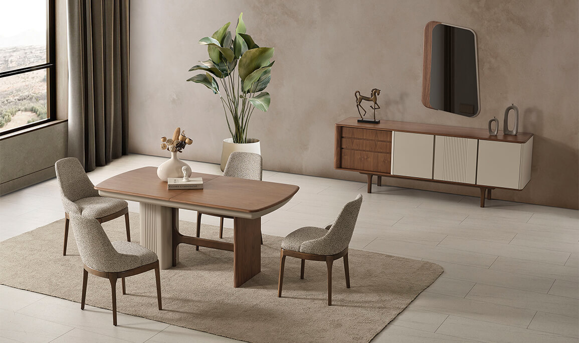 Latte Ceviz Yemek Odası