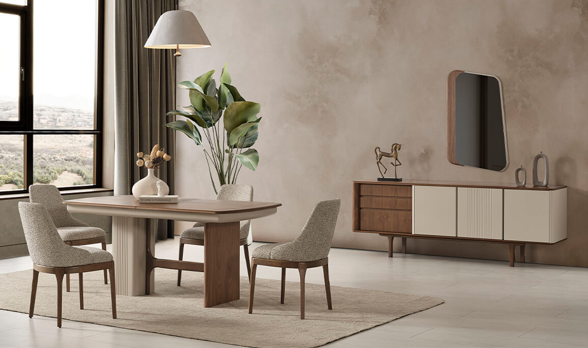 Latte Ceviz Yemek Odası