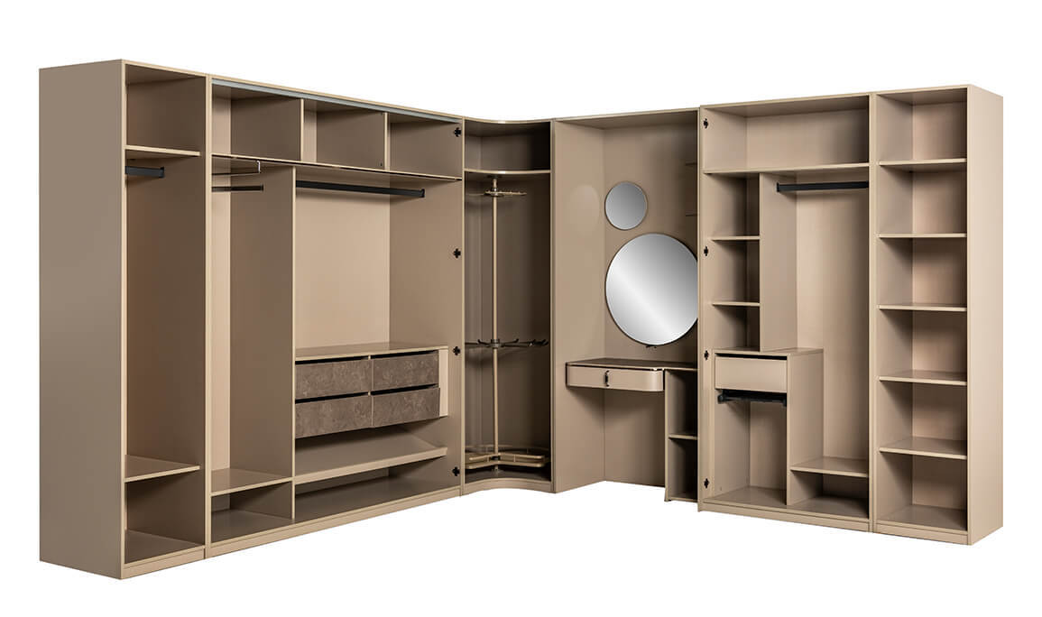 Laura 9 Kapılı Köşe Gardırop