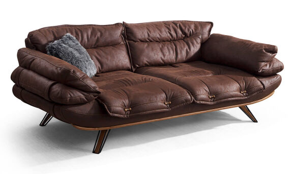 Lizbon Kahve Üçlü Koltuk - 3