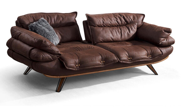 Lizbon Kahve Üçlü Koltuk - 4