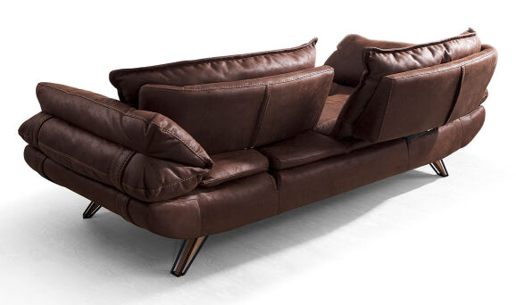 Lizbon Kahve Üçlü Koltuk - 5