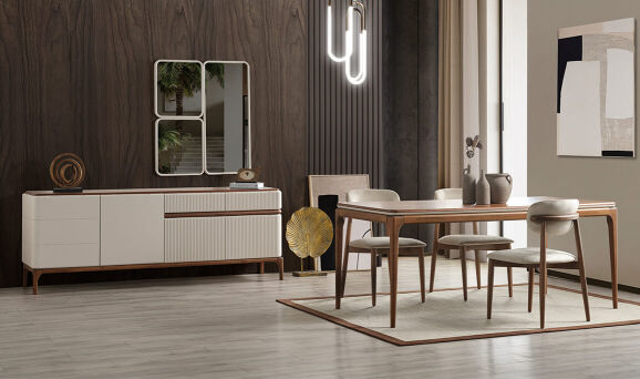 Long Ceviz Yemek Odası - 1