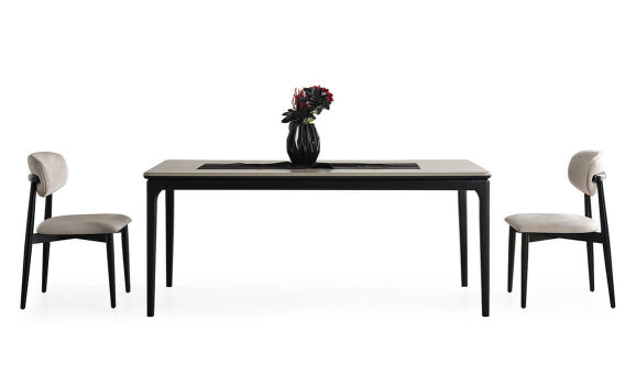 Long Gri Yemek Odası - 7