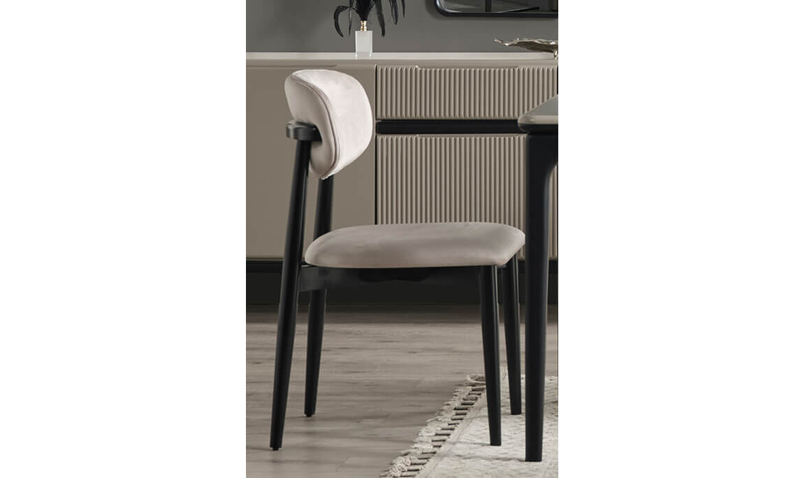 Long Gri Yemek Odası - 10