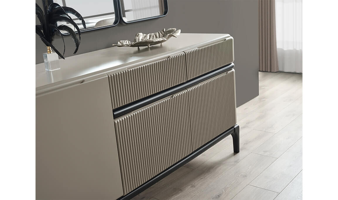 Long Gri Yemek Odası - 21