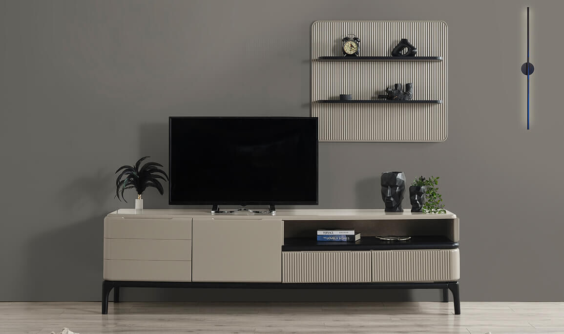 Long Gri Yemek Odası - 22