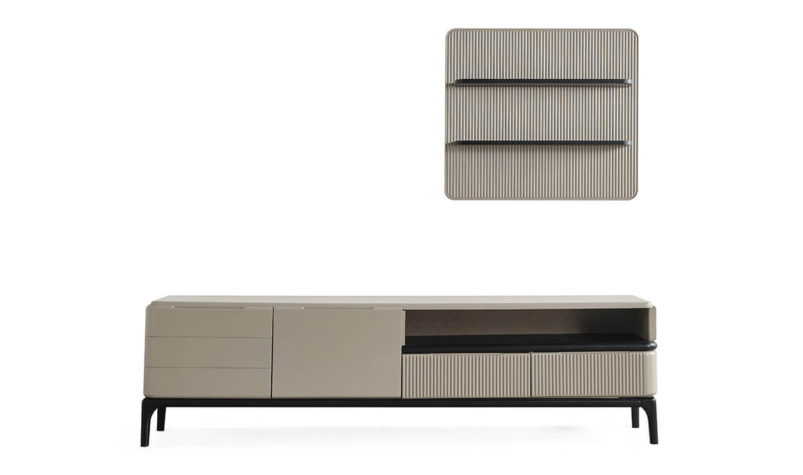 Long Gri Yemek Odası - 23