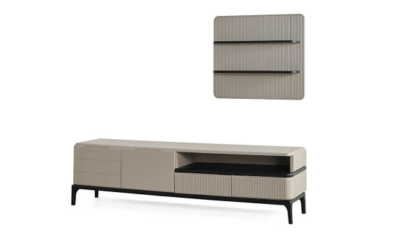 Long Gri Yemek Odası - 24