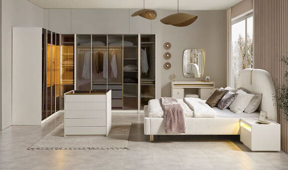 Lucy Köşeli Yatak Odası - 1