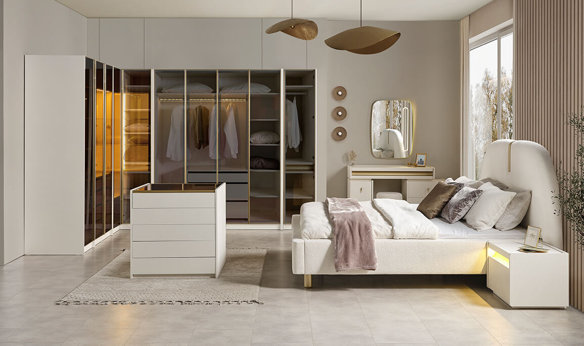 Lucy Köşeli Yatak Odası - 1