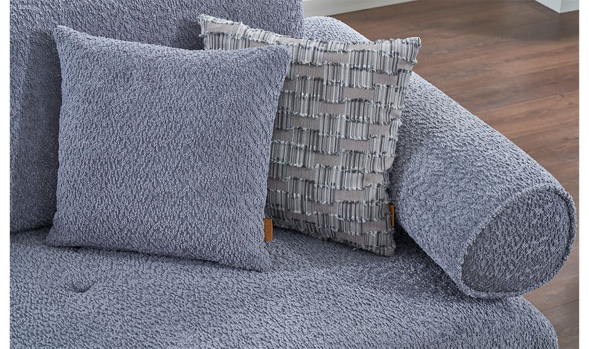 Lunara Üçlü Koltuk Mavi - 6