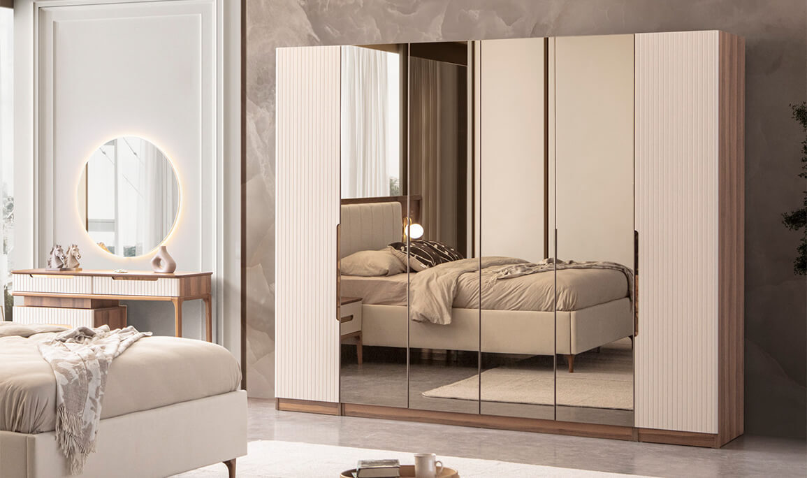 Lusso Gardırop Ceviz - 1