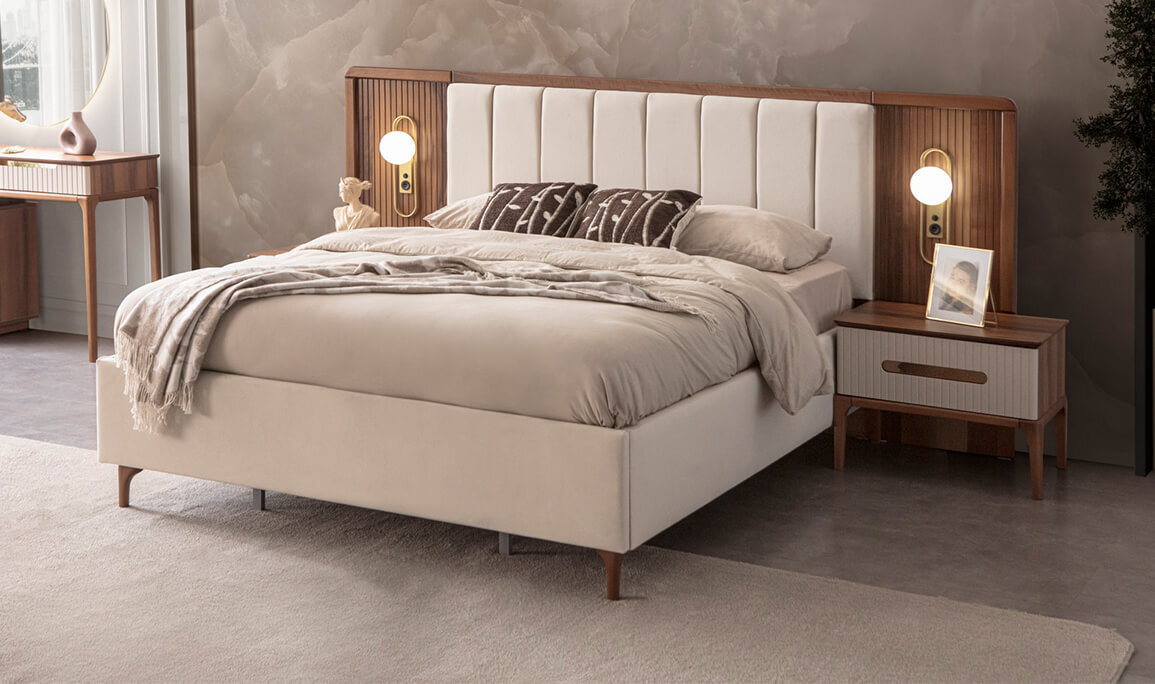 Lusso Yatak Odası Ceviz - 7