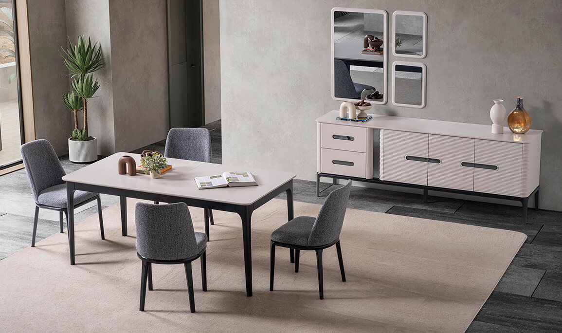 Lusso Yemek Odası Siyah - 1