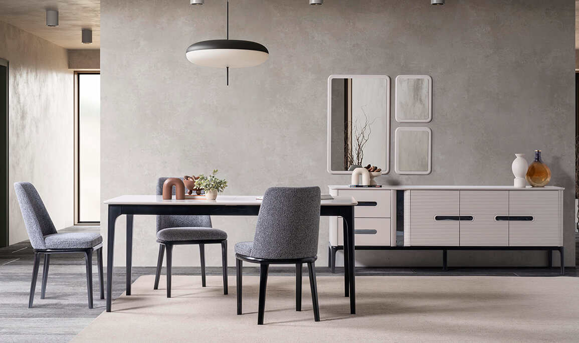 Lusso Yemek Odası Siyah - 2