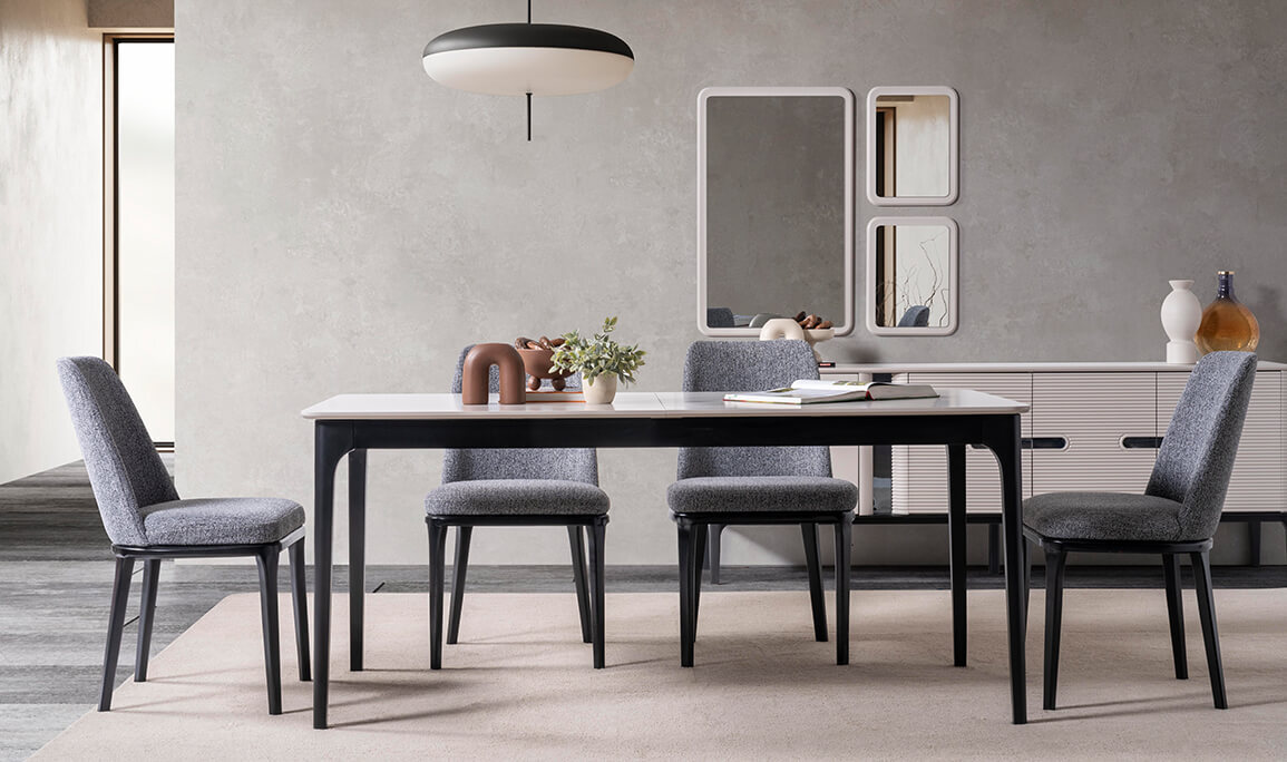 Lusso Yemek Odası Siyah - 4