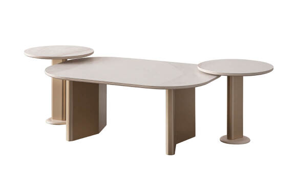 Lussodor Orta Sehpa Seramikli - (1)