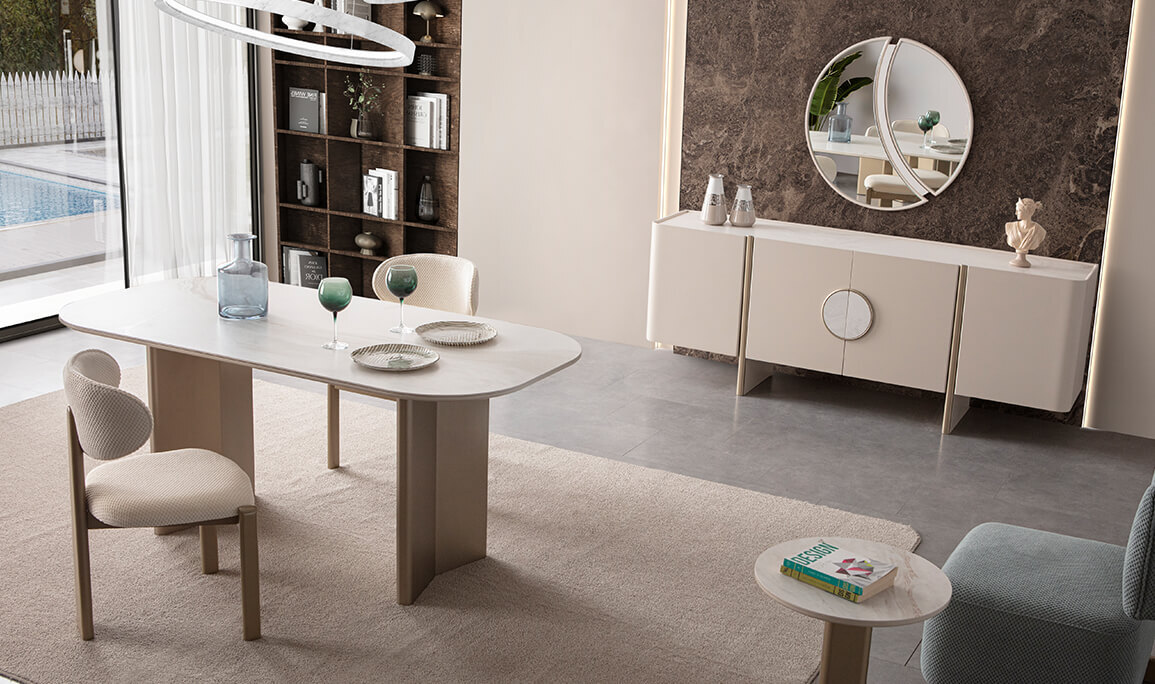 Lussodor Yemek Odası Seramikli Outlet - 3