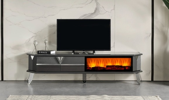 Madrid Şömineli Tv Sehpası - 