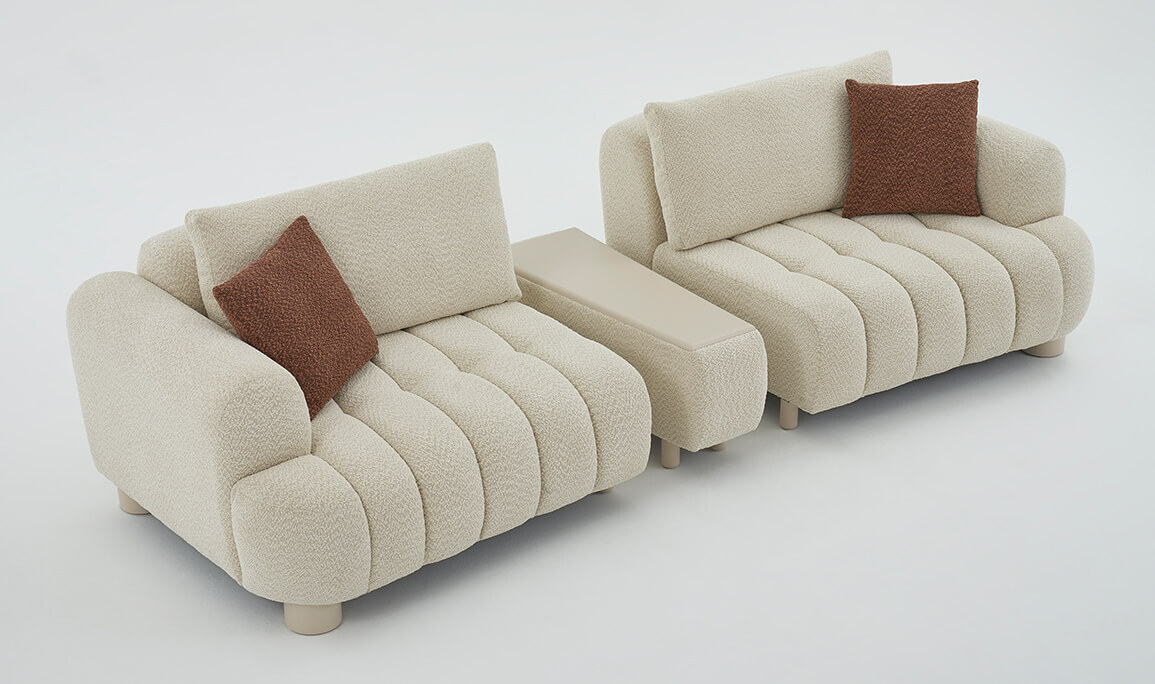 Melina Sehpalı Üçlü Koltuk