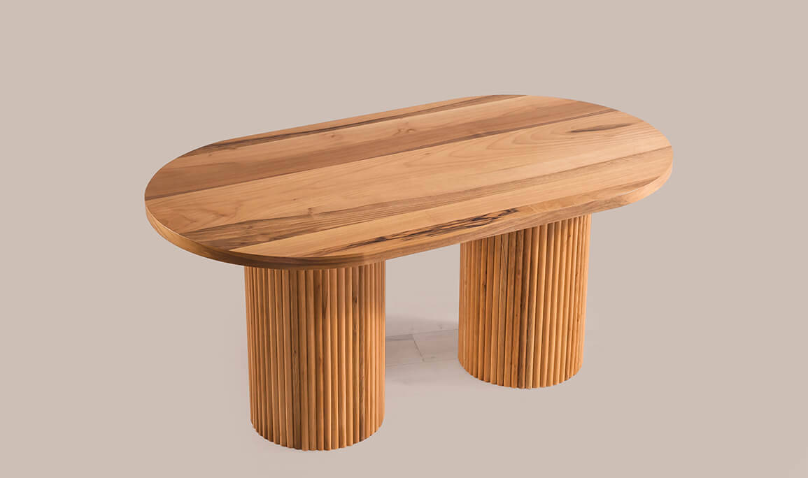 Merit Oval Mutfak Masası Ceviz - 1