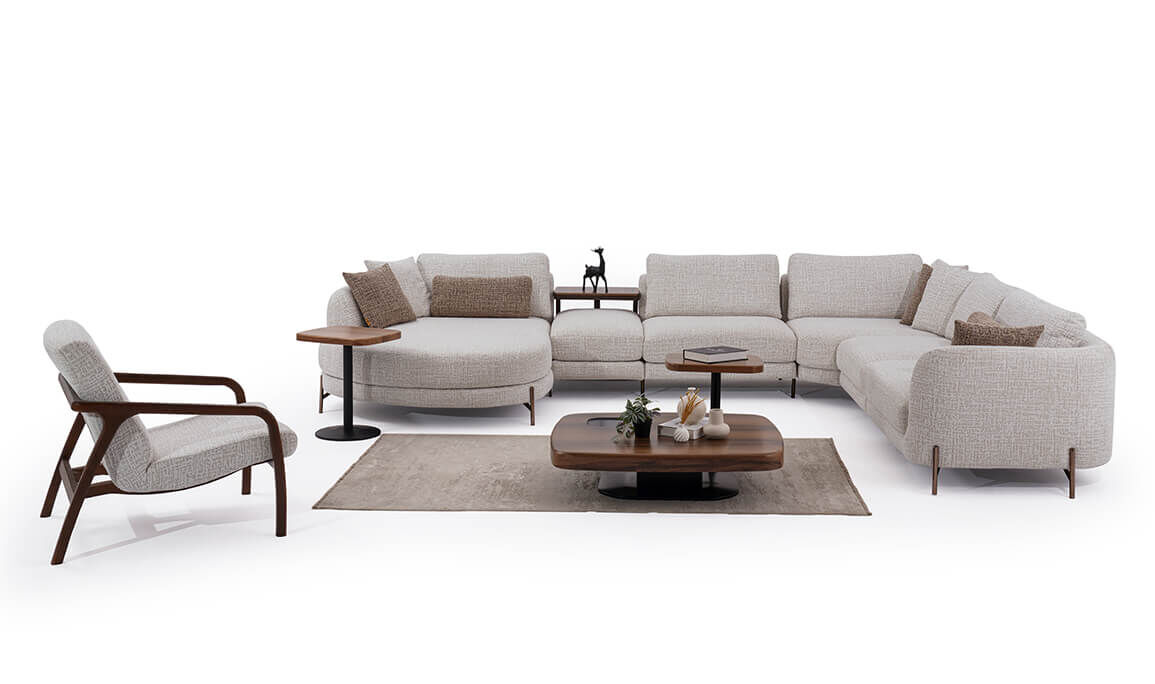 Milan U Köşe Koltuk Takımı - 2