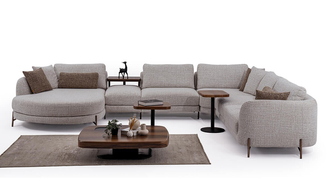 Milan U Köşe Koltuk Takımı - 7