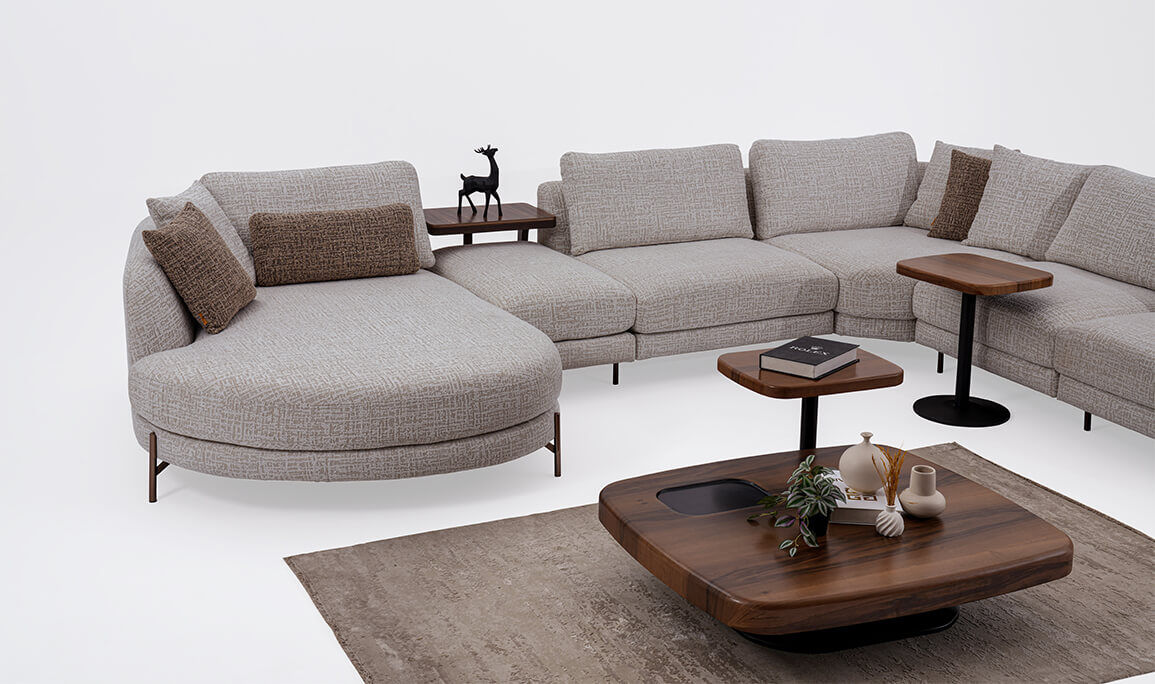 Milan U Köşe Koltuk Takımı - 12