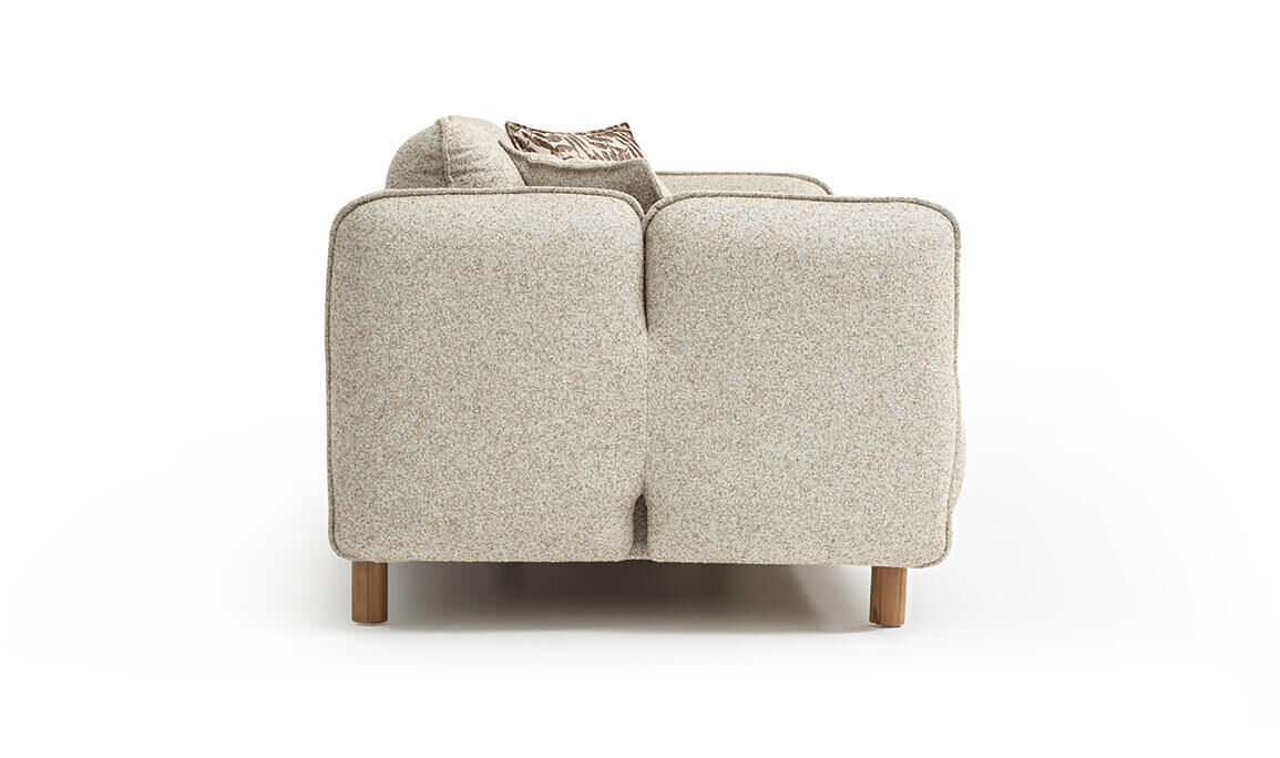 Mina Krem Üçlü Koltuk - 12