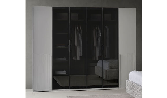 Moka Siyah 6 Kapılı Gardırop - 1