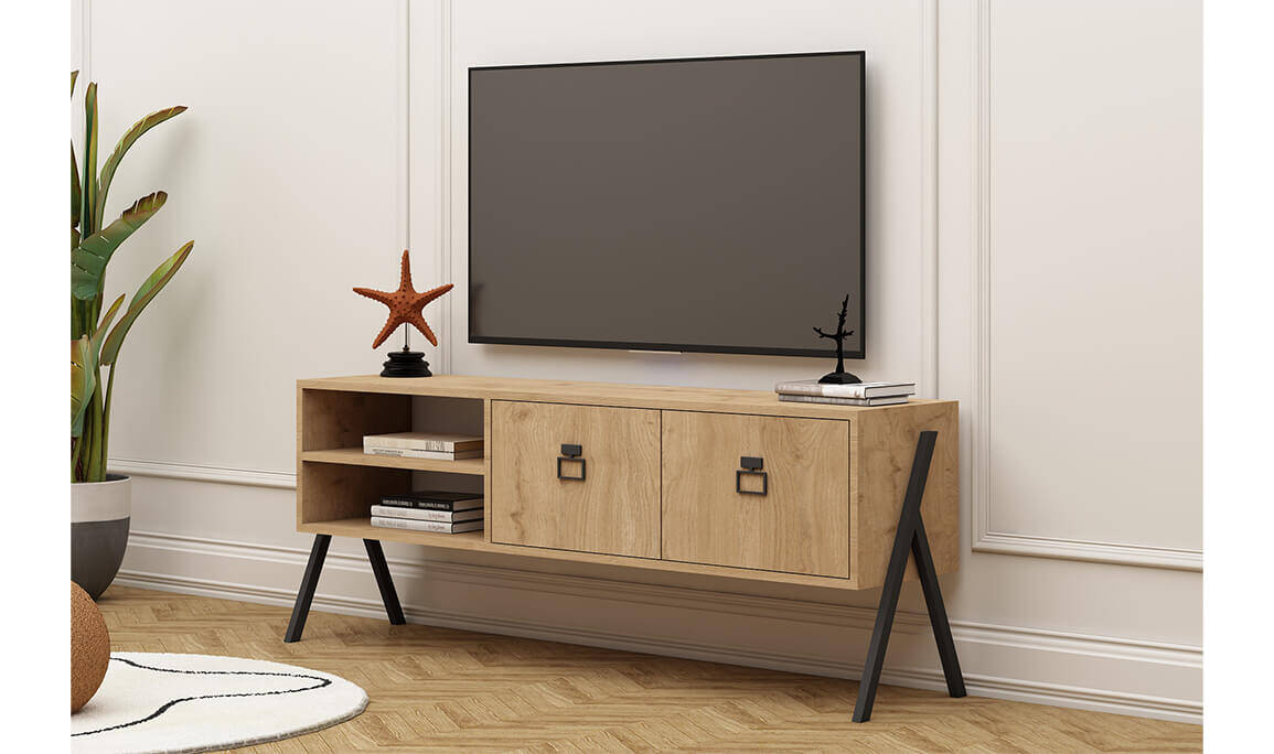 Mona 150 cm Atlantik Çam Tv Sehpası - 3