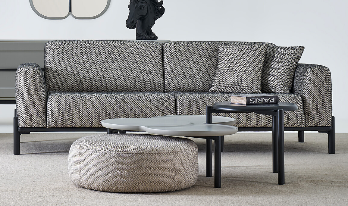 Montero New Üçlü Koltuk Gri - 