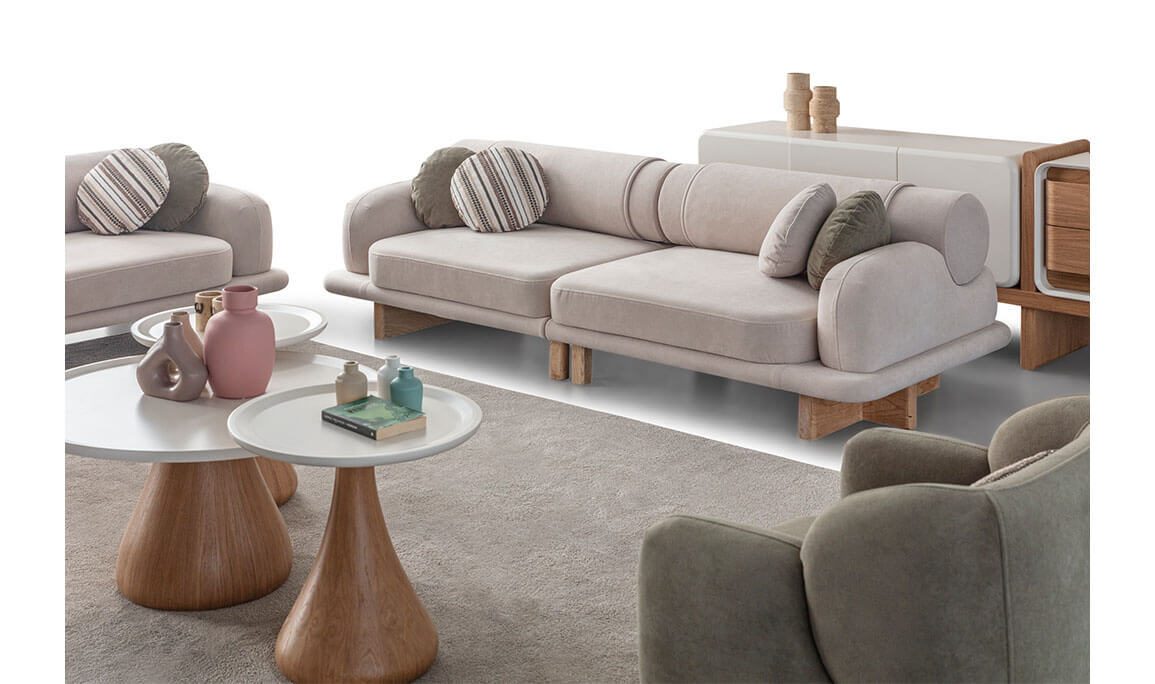 Moon Meşe Koltuk Takımı - 2