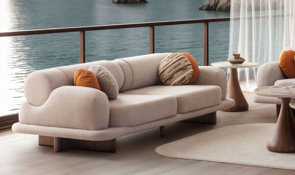 Moon Ceviz Koltuk Takımı - 4