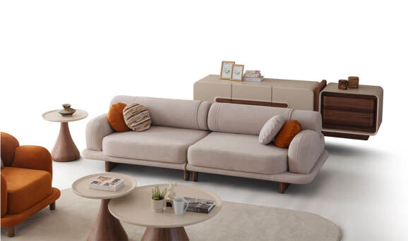 Moon Ceviz Koltuk Takımı - 5