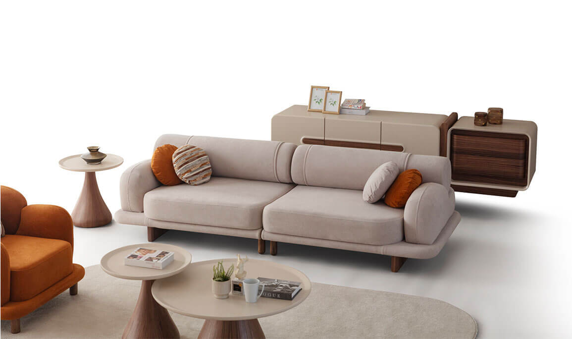 Moon Ceviz Koltuk Takımı - 5