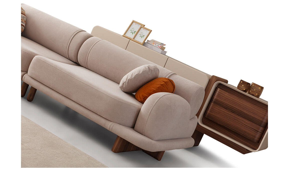 Moon Ceviz Koltuk Takımı - 16