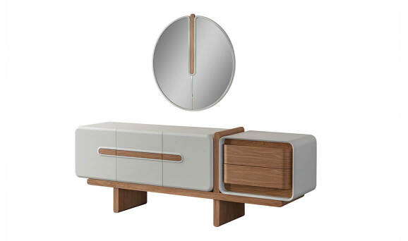 Moon Meşe Konsol - (1)