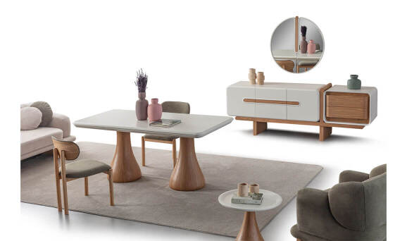 Moon Meşe Yemek Odası - 2