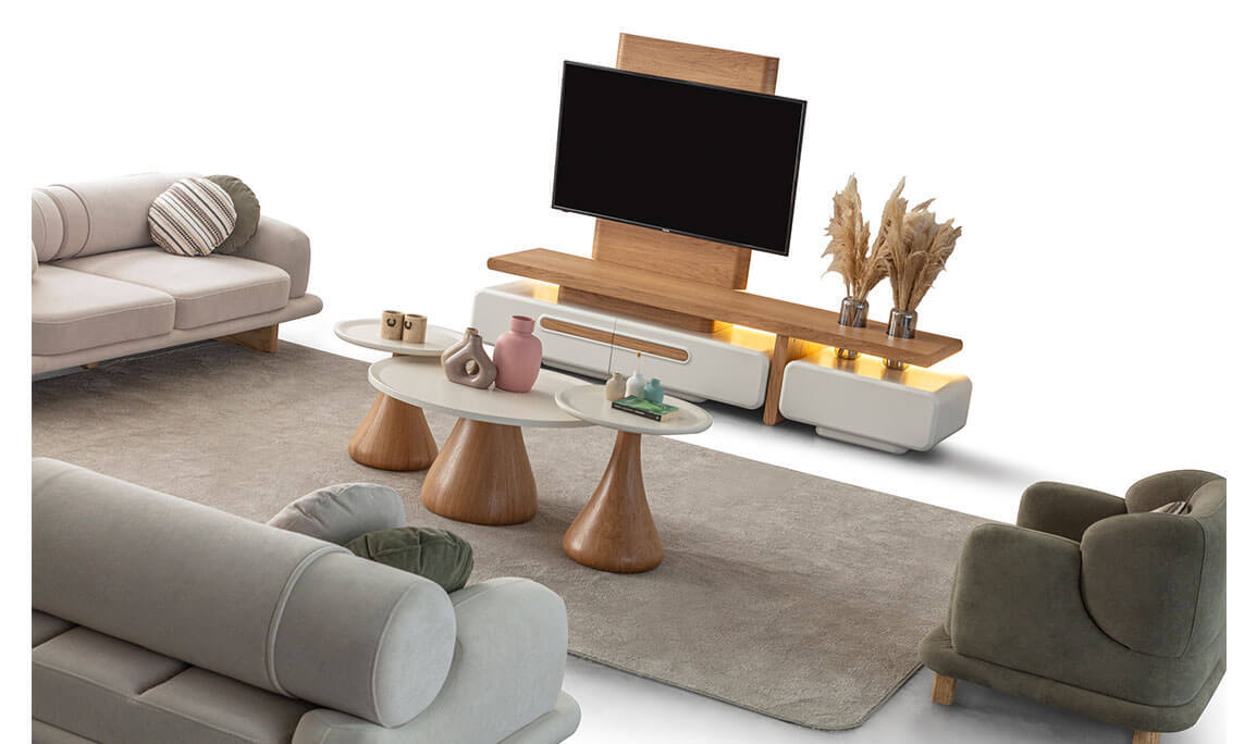 Moon Meşe Yemek Odası - 3